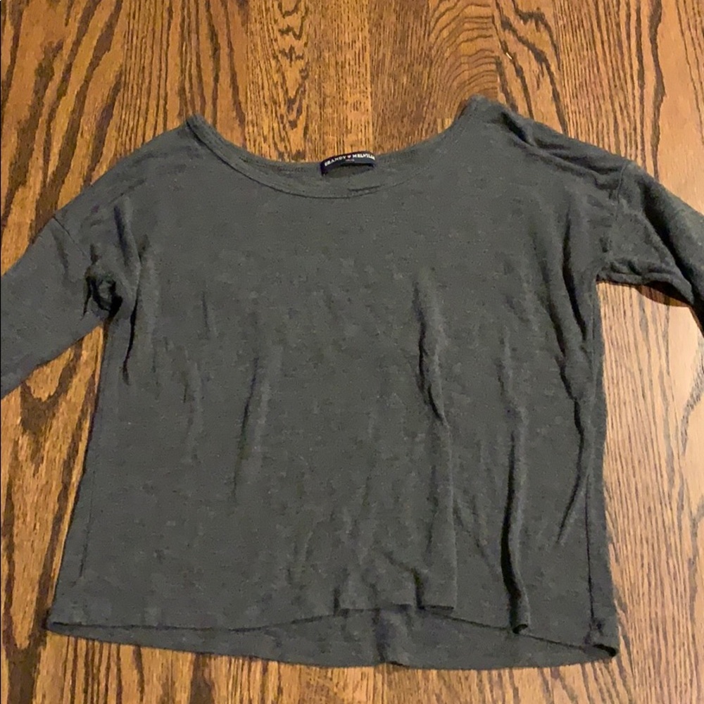 grey long sleeve brandy melville